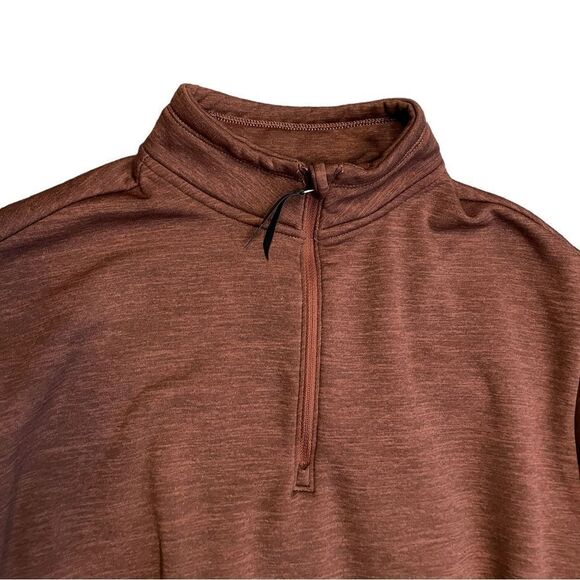 ATHLETA Altitude Polartec Half Zip Sweatshirt Mahogany Heather Size Small - Picture 4 of 9